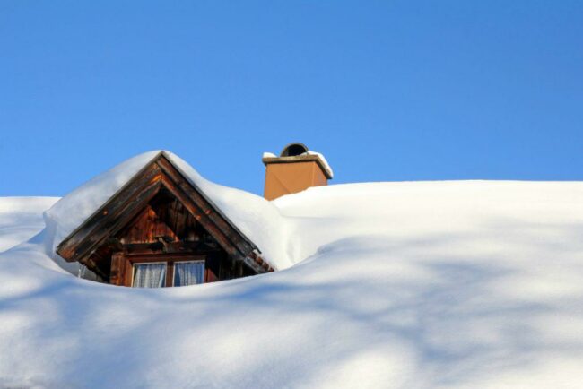 snow on house Pam Allen Real Estate